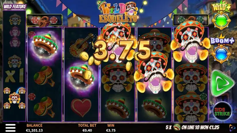 Wild Esqueleto Lightning Chase slot screenshot 3