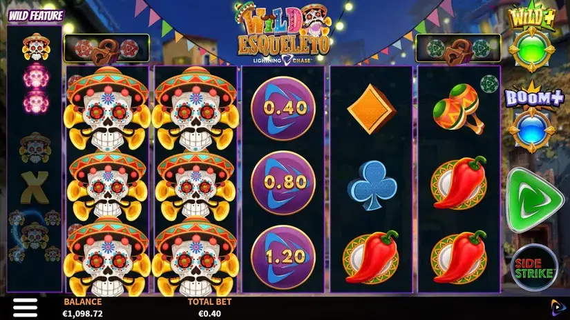 Wild Esqueleto Lightning Chase slot screenshot 2