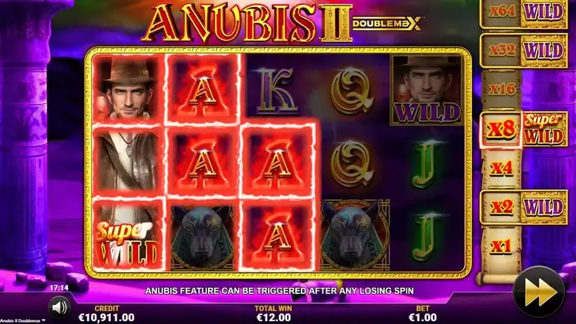 Anubis 2 DoubleMax slot screenshot 4