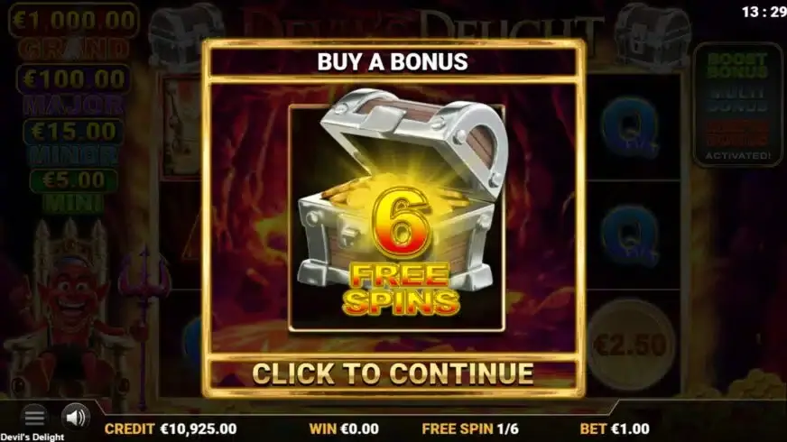 Devil’s Delight slot screenshot 2