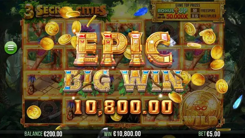 3 Secret Cities slot screenshot 