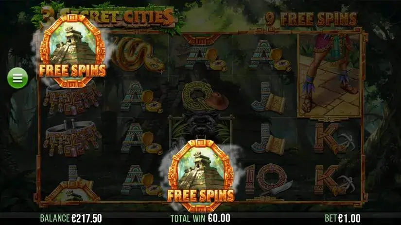 3 Secret Cities slot screenshot 2