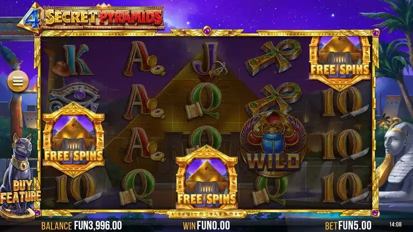 4 Secret Pyramids slot screenshot 4