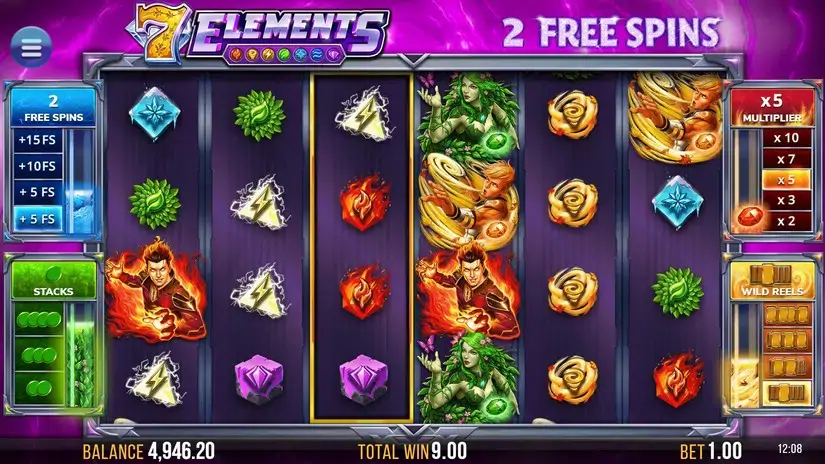 7 Elements slot screenshot 