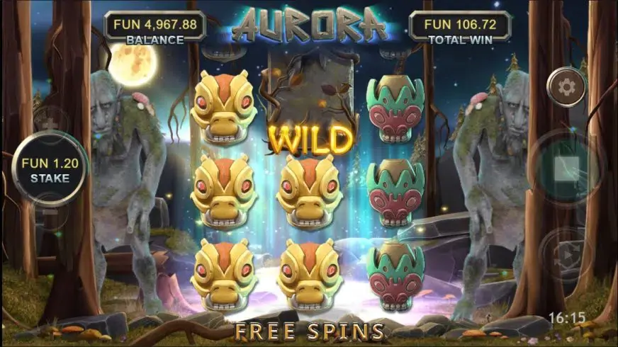 Aurora slot screenshot 
