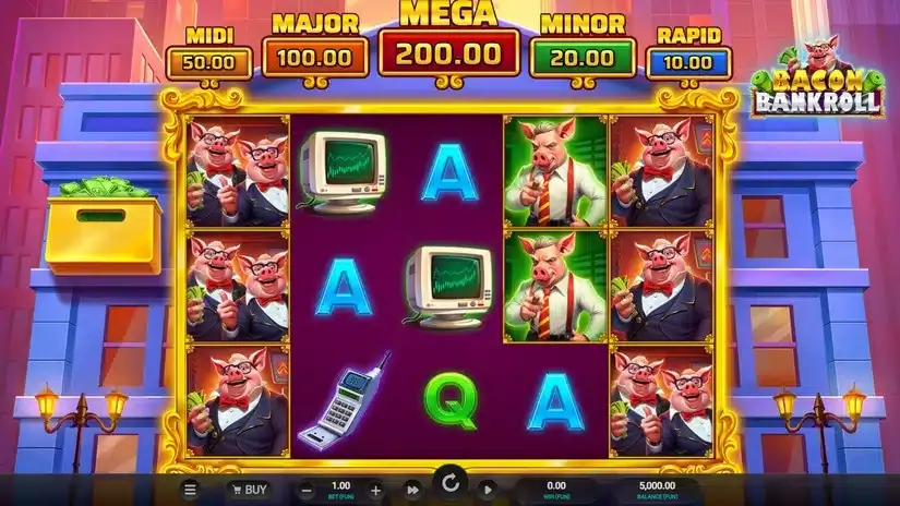 Bacon Bankroll slot screenshot 