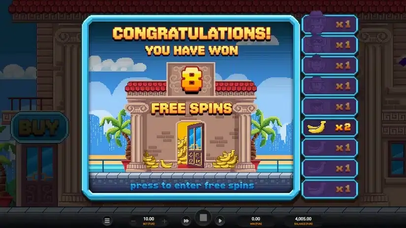 Banana Town slot screenshot 4