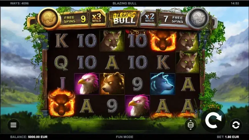 Blazing Bull slot screenshot 1