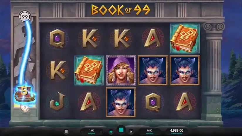 Book of 99 slot screenshot 