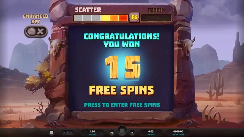 Celestial Buffalo slot screenshot 3