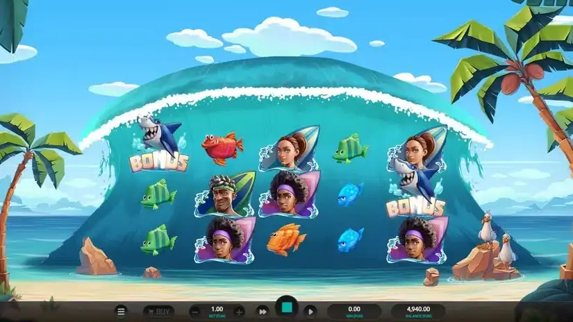 Cowabunga Dream Drop slot screenshot 2