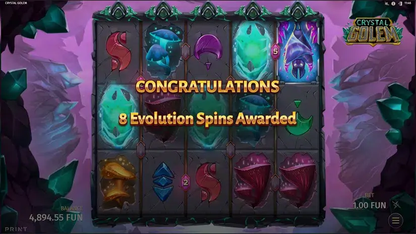 Crystal Golem slot screenshot 3