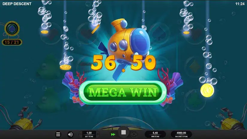 Deep Descent slot screenshot 