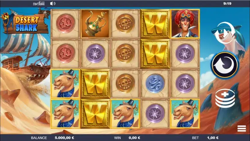 Desert Shark slot screenshot 1