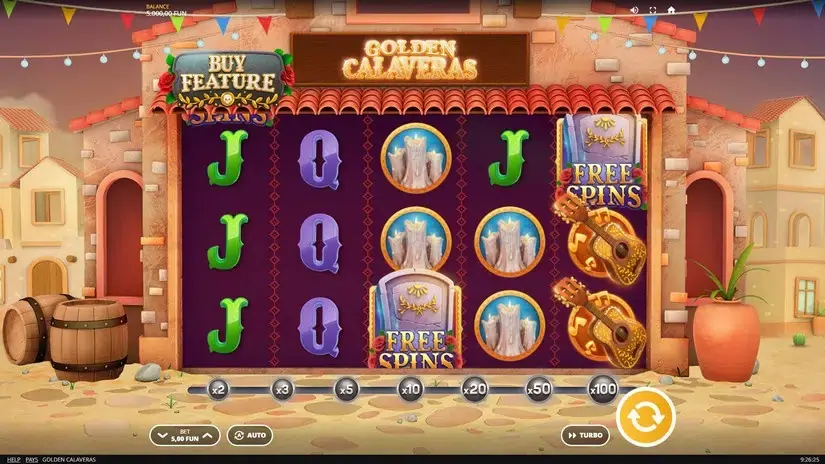 Golden Calaveras slot screenshot 1