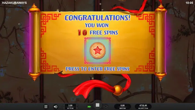 Hazakura Ways slot screenshot 4