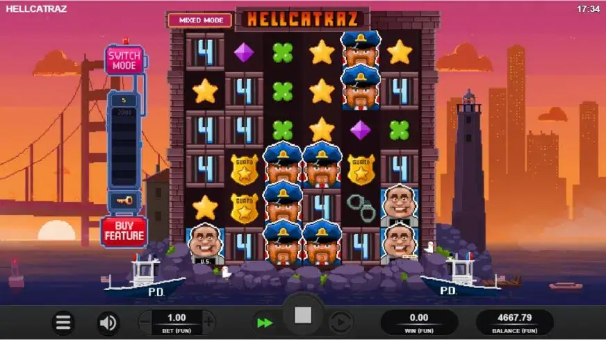 Hellcatraz slot screenshot 2