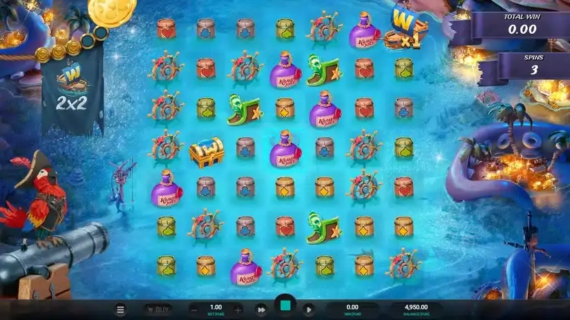 Kraken’s Cove slot screenshot 3