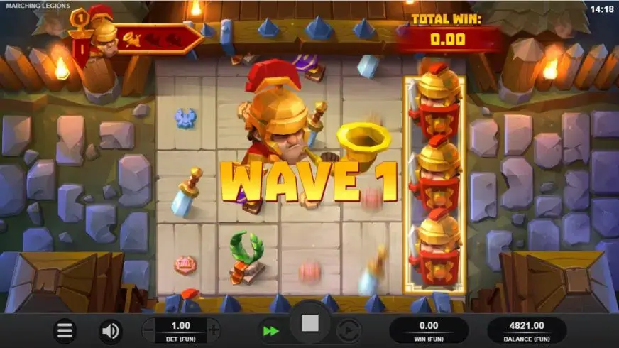 Marching Legions slot screenshot 2