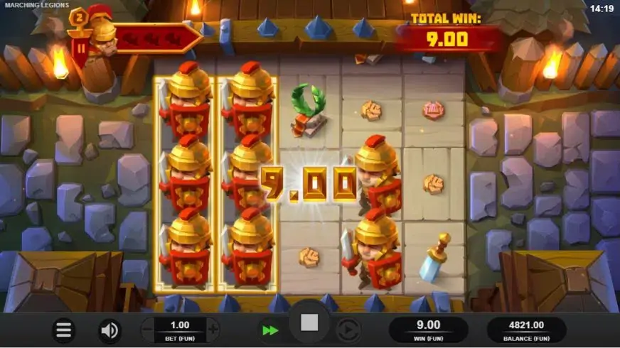 Marching Legions slot screenshot 3