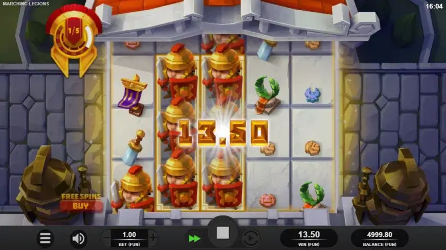 Marching Legions slot screenshot 4