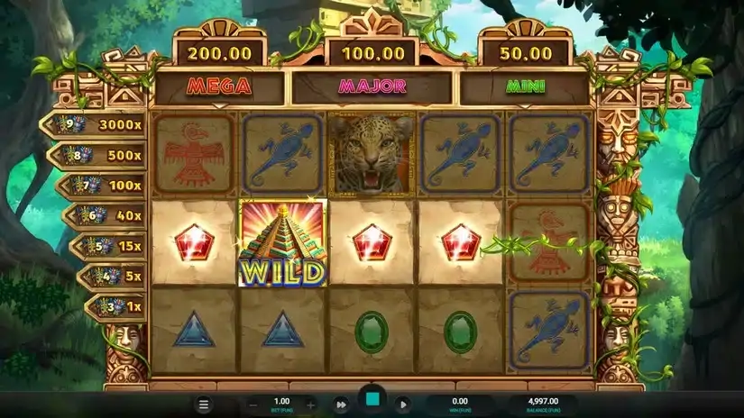 Masked Treasures slot screenshot 2