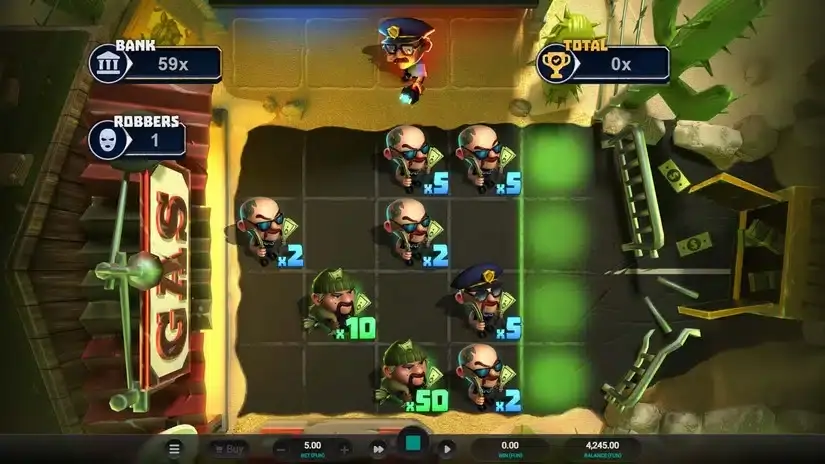 Mega Heist slot screenshot 4