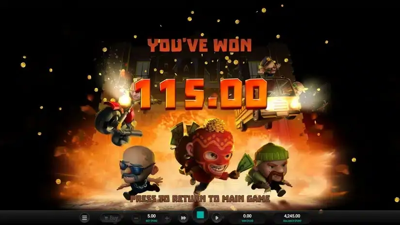 Mega Heist slot screenshot 