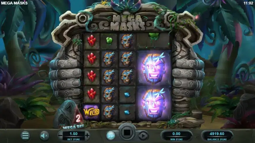 Mega Masks slot screenshot 2