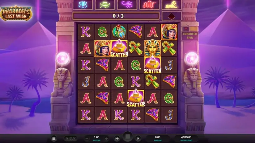 Pharaoh’s Last Wish slot screenshot 2