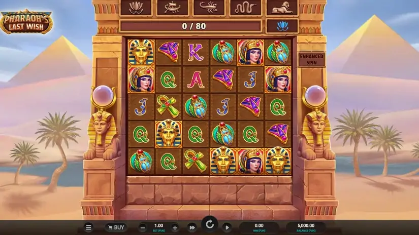 Pharaoh’s Last Wish slot screenshot 1