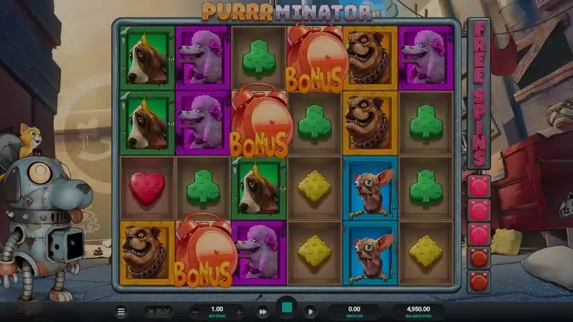 Purrrminator slot screenshot 2