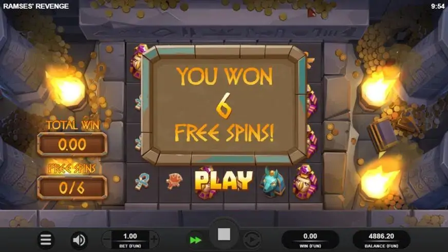 Ramses Revenge slot screenshot 4