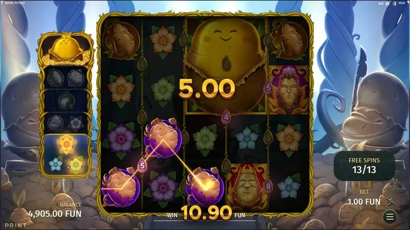 Royal Potato slot screenshot 