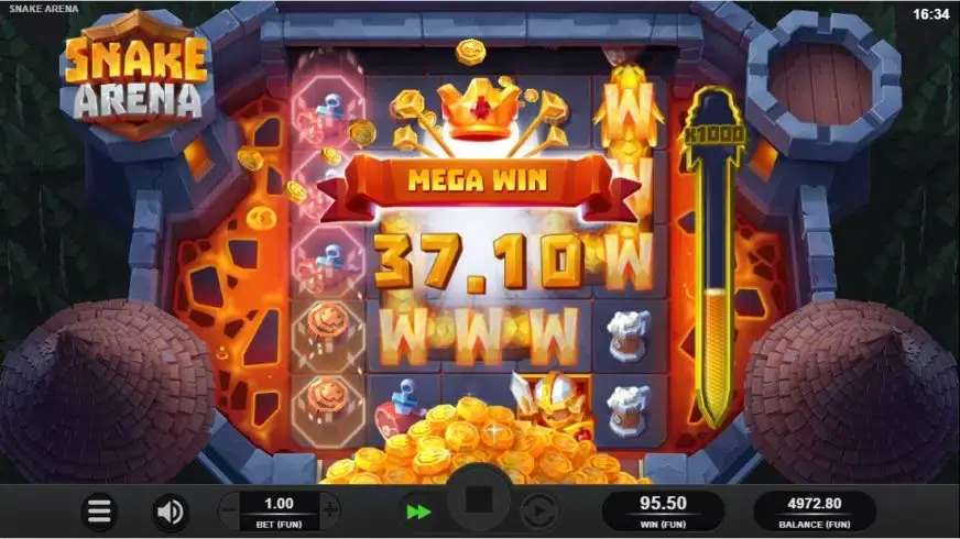 Snake Arena slot screenshot 