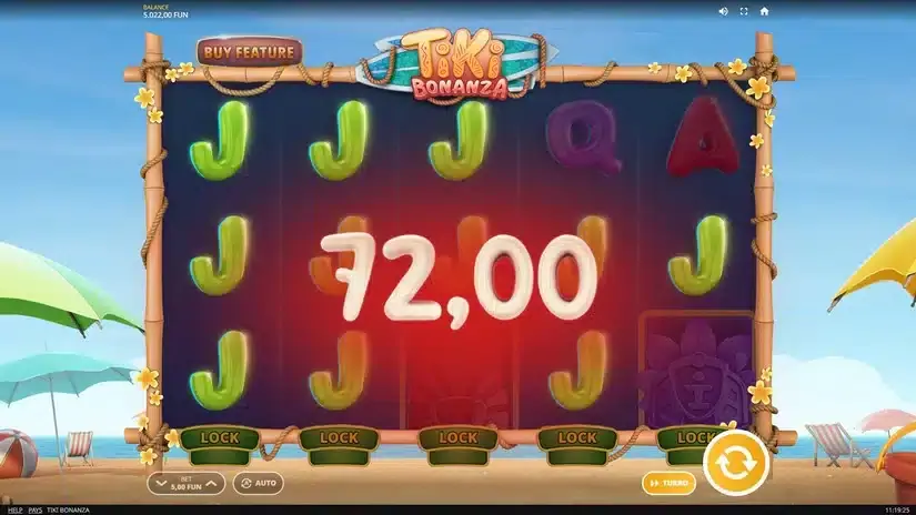 Tiki Bonanza slot screenshot 2