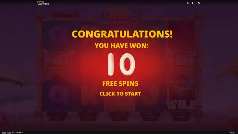 Tiki Bonanza slot screenshot 4