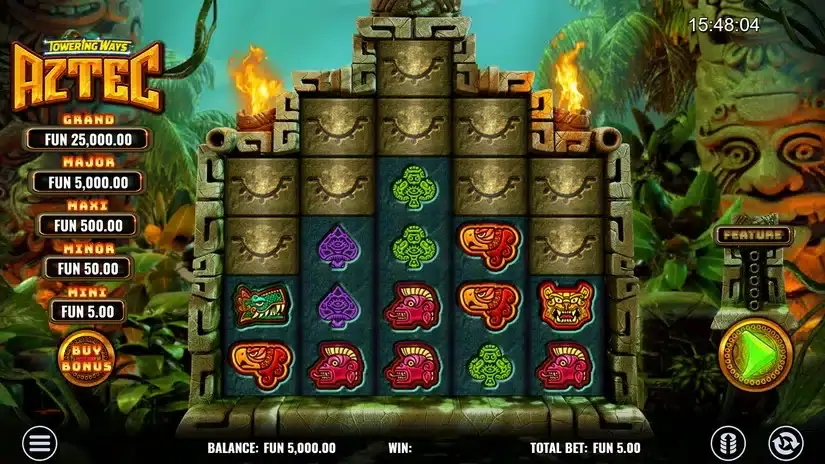 Towering Ways Aztec slot screenshot 2