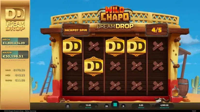 Wild Chapo Dream Drop slot screenshot 2