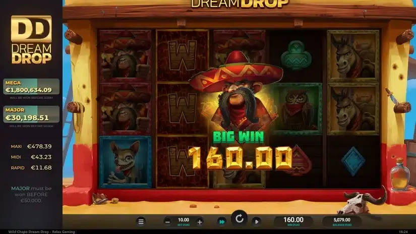 Wild Chapo Dream Drop slot screenshot 