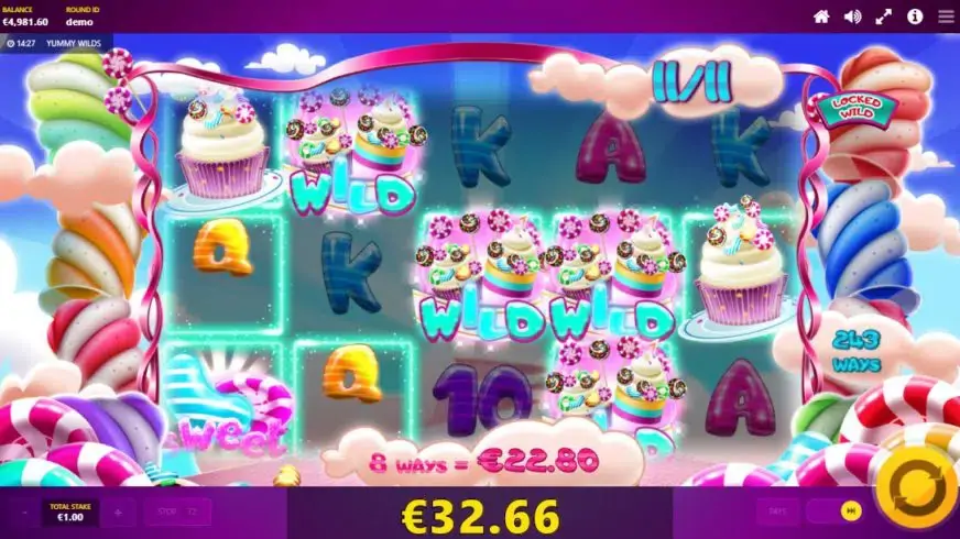 Yummy Wilds slot screenshot 4
