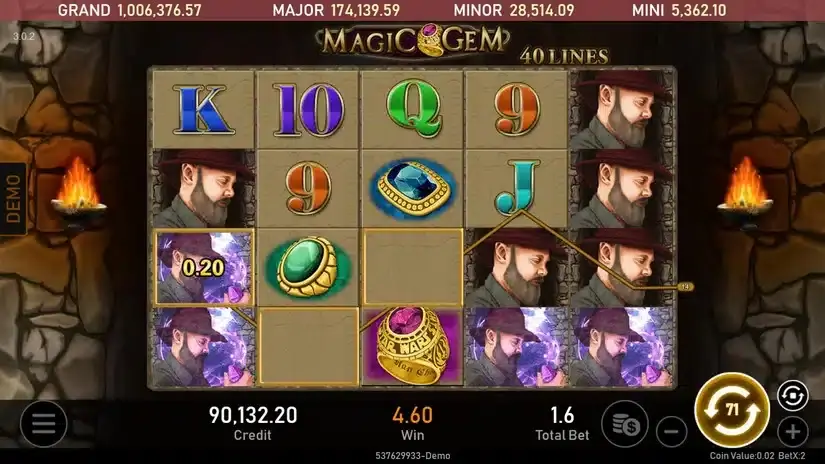 Magic Gem slot screenshot 1