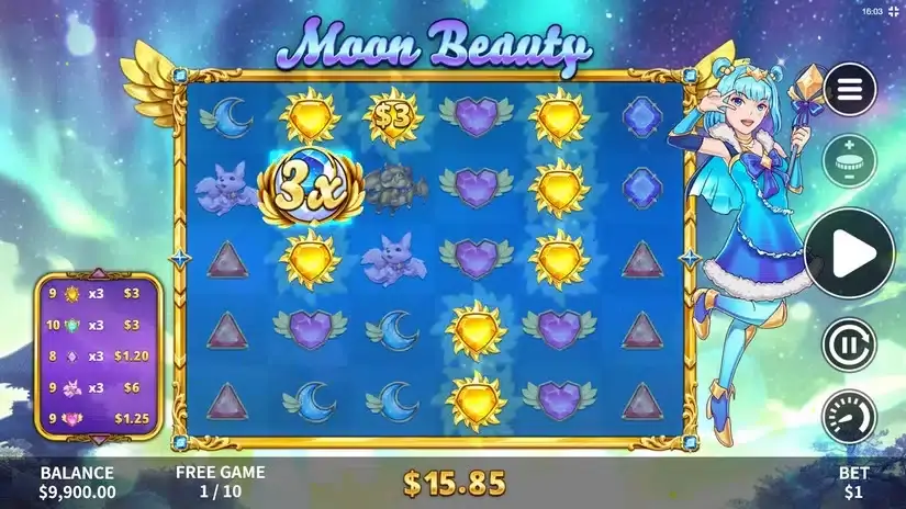 Celestial Beauty slot screenshot 6