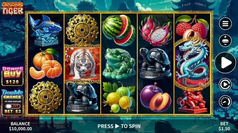 Crouching Tiger slot screenshot 