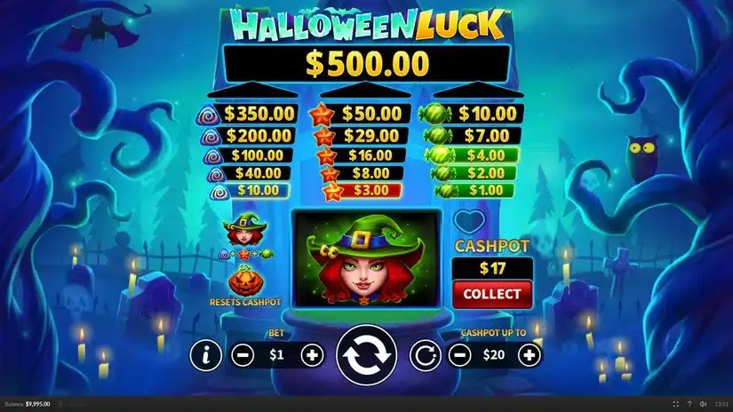 Halloween Luck slot screenshot 