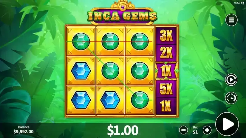 Inca Gems slot screenshot 3