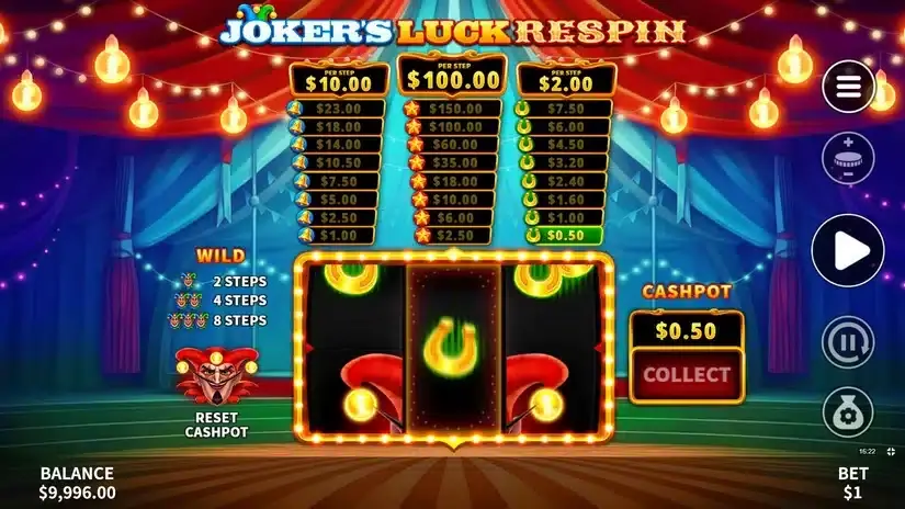 Joker’s Luck Respin slot screenshot 2