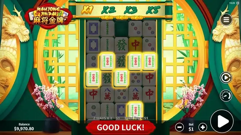 Mahjong Jinpai slot screenshot 2