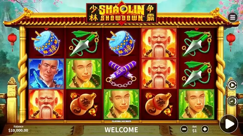 Shaolin Showdown slot screenshot 1