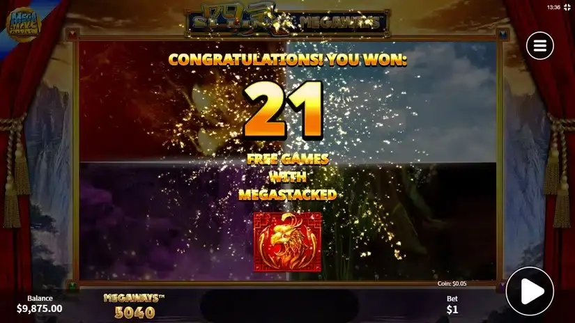 Si Ling Megaways slot screenshot 2